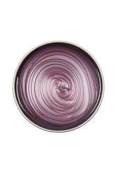 Top view of a can of Satin Smooth Amethyst Crystal Wax with no lid featuing its rich glossy purple color